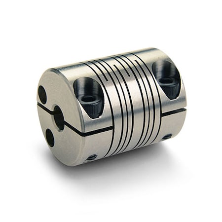 4-Beam Clamp Coupling, Bores 0.500x12mm, OD 1.181, Stainless Steel
